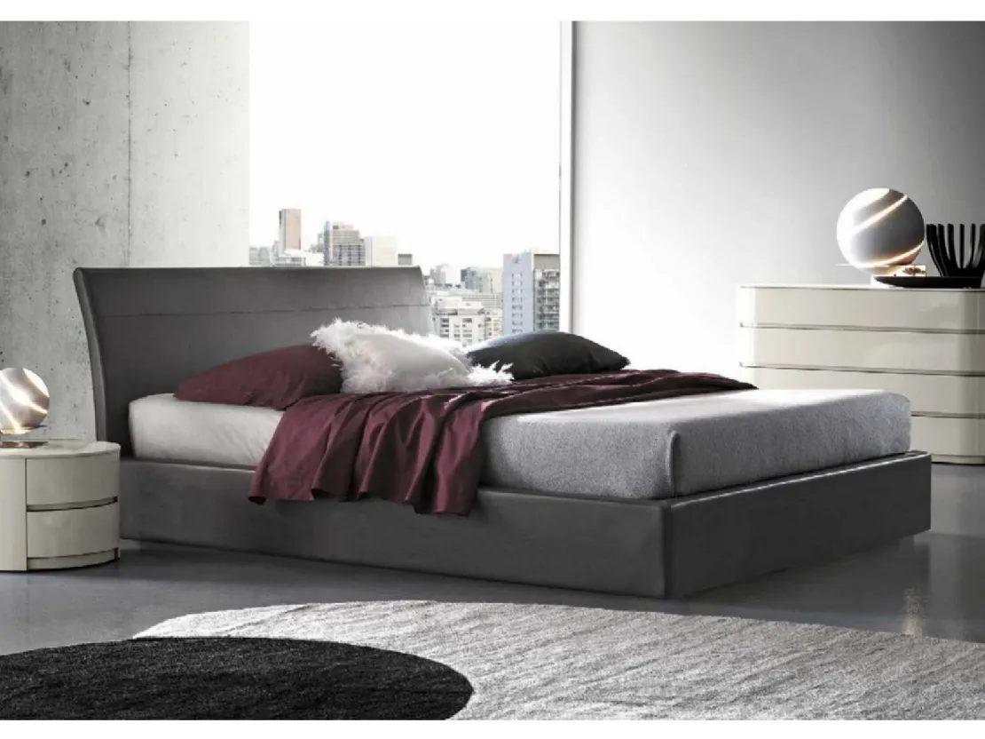 Letto in ecopelle Boheme di Abitare Mobilstella